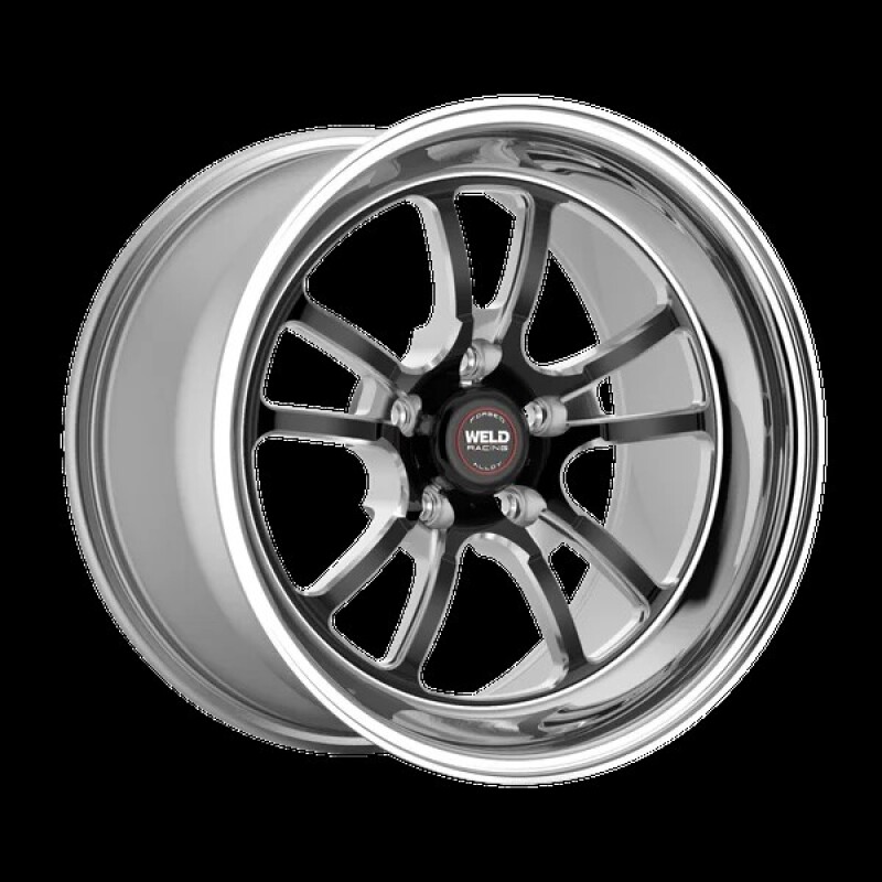 Picture of Weld S70 RT-S 18x11in / 5x114.3 BP / 7.7in. BS - Black Center - Polished Shell Wheel