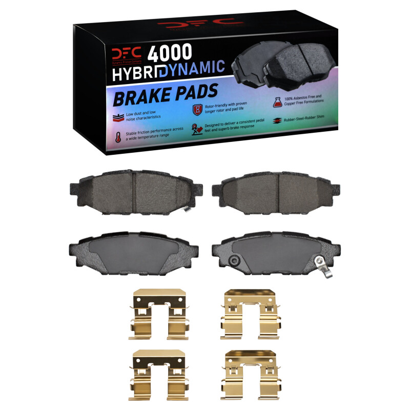Picture of DFC 12-21 Subaru WRX Rear 4000 HybriDynamic Brake Pads and Hardware Kit