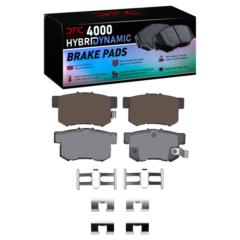Picture of DFC 91-12 Acura CL Rear 4000 HybriDynamic Brake Pads and Hardware Kit