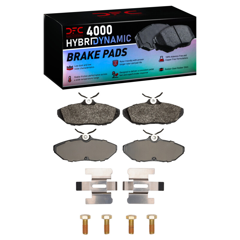 Picture of DFC 93-98 Ford Thunderbird Rear 4000 HybriDynamic Brake Pads and Hardware Kit