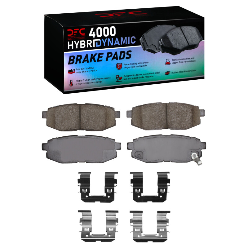 Picture of DFC 06-25 Scion FR-S Rear 4000 HybriDynamic Brake Pads and Hardware Kit