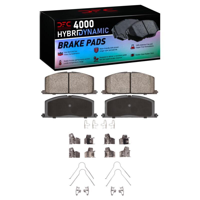 Picture of DFC 83-99 Chevrolet Nova Front 4000 HybriDynamic Brake Pads and Hardware Kit