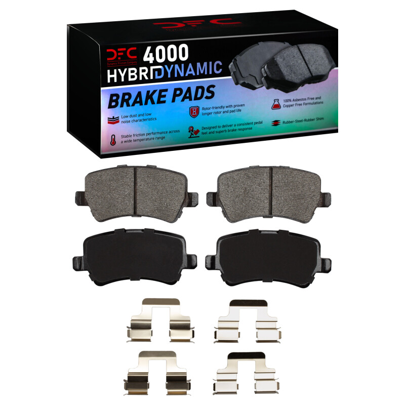 Picture of DFC 07-18 Land Rover Range Rover Evoque Rear 4000 HybriDynamic Brake Pads and Hardware Kit