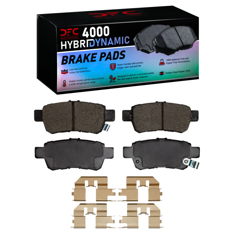 Picture of DFC 05-10 Honda Odyssey Rear 4000 HybriDynamic Brake Pads and Hardware Kit