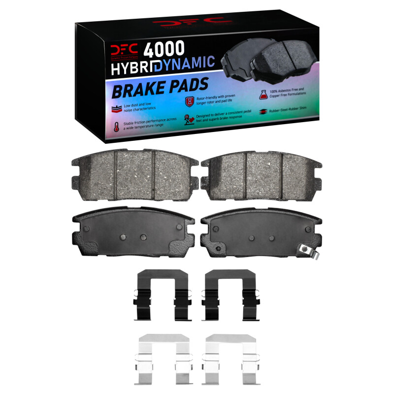 Picture of DFC 07-17 Chevrolet Captiva Rear 4000 HybriDynamic Brake Pads and Hardware Kit