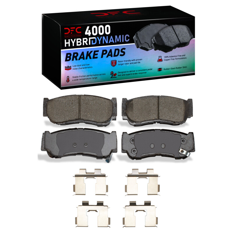 Picture of DFC 07-09 Hyundai Santa Fe Rear 4000 HybriDynamic Brake Pads and Hardware Kit