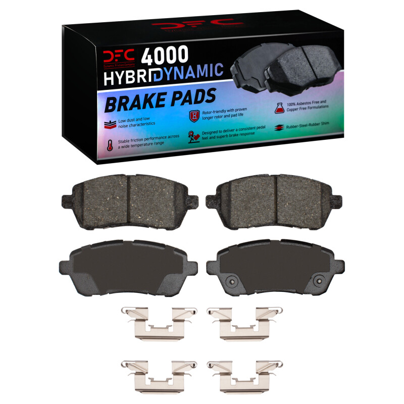 Picture of DFC 11-19 Ford Fiesta (USA/Canada) Front 4000 HybriDynamic Brake Pads and Hardware Kit