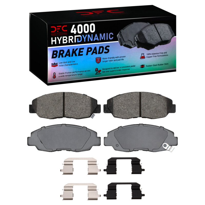 Picture of DFC 90-99 Acura CL Front 4000 HybriDynamic Brake Pads and Hardware Kit