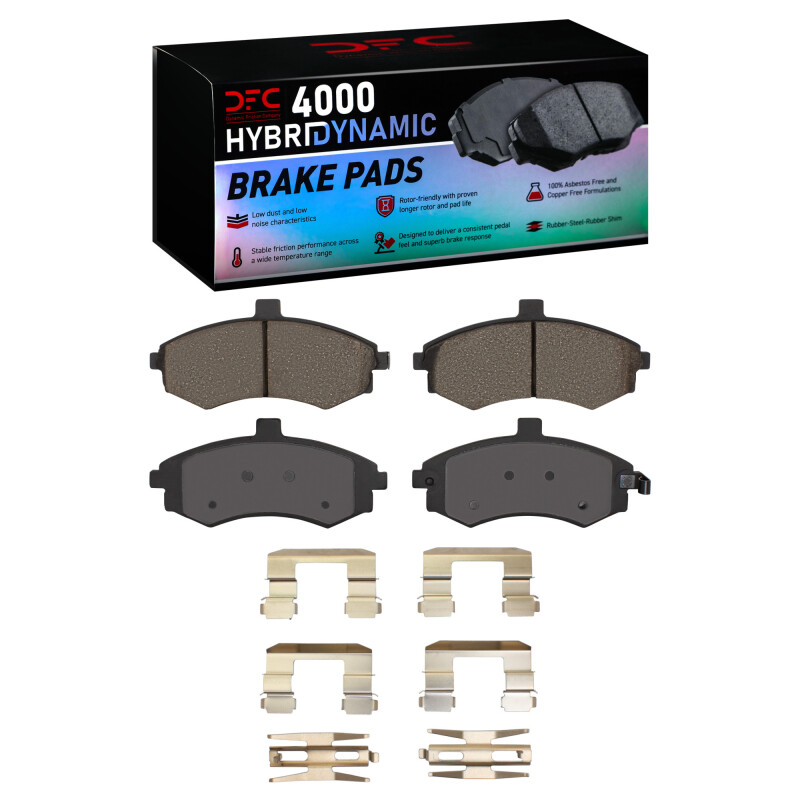 Picture of DFC 02-05 Hyundai Elantra Front 4000 HybriDynamic Brake Pads and Hardware Kit