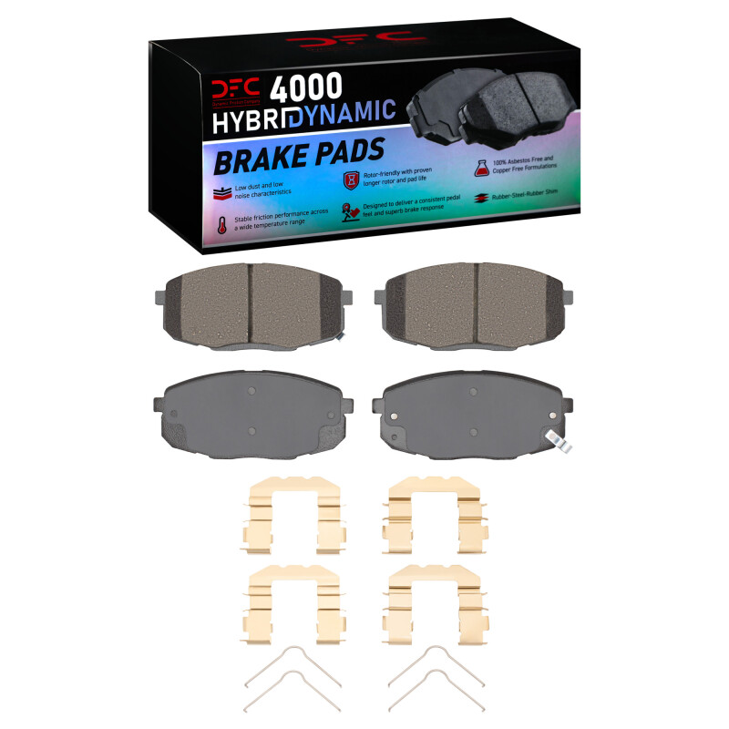 Picture of DFC 09-13 Hyundai Elantra Front 4000 HybriDynamic Brake Pads and Hardware Kit