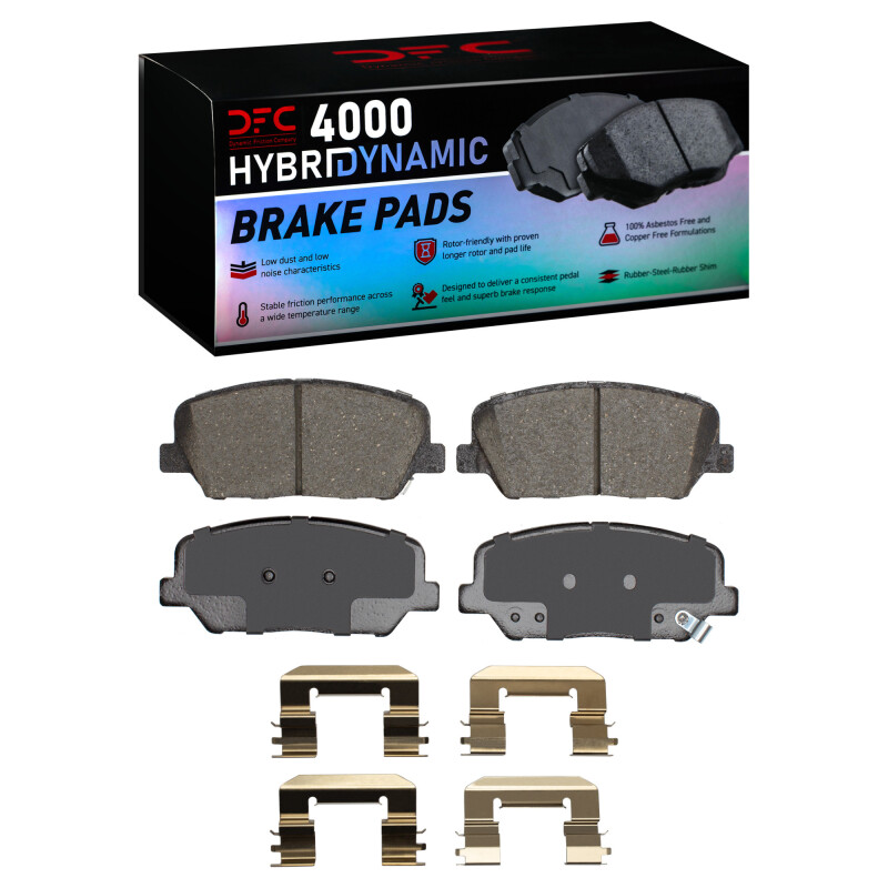 Picture of DFC 13-15 Hyundai Veloster Front 4000 HybriDynamic Brake Pads and Hardware Kit