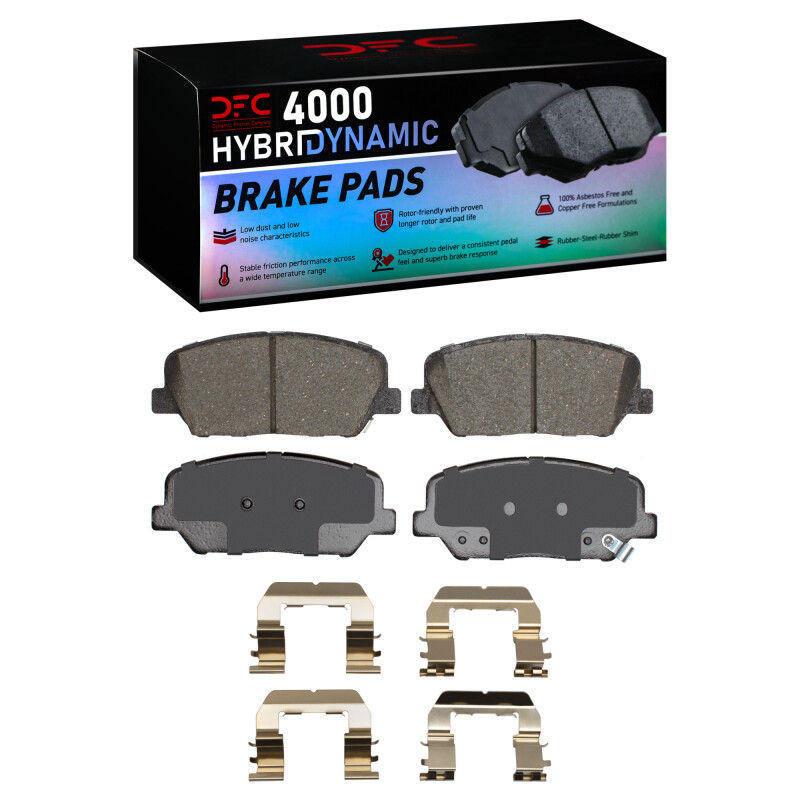 Picture of DFC 10-16 Hyundai Genesis Coupe Front 4000 HybriDynamic Brake Pads and Hardware Kit
