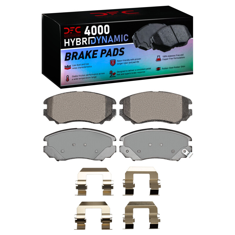 Picture of DFC 02-13 Hyundai Sonata Front 4000 HybriDynamic Brake Pads and Hardware Kit