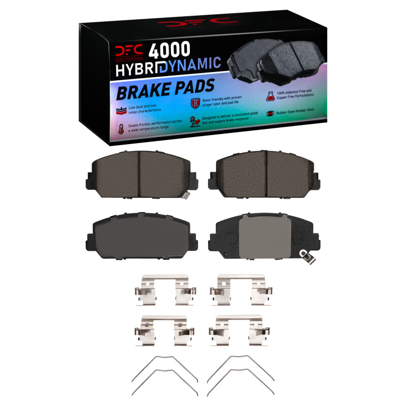 Picture of DFC 13-22 Acura RDX Front 4000 HybriDynamic Brake Pads and Hardware Kit