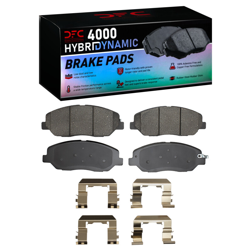 Picture of DFC 09-11 Hyundai Genesis Sedan Front 4000 HybriDynamic Brake Pads and Hardware Kit