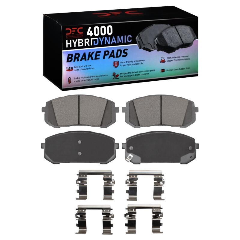 Picture of DFC 21-25 Hyundai Elantra Front 4000 HybriDynamic Brake Pads and Hardware Kit
