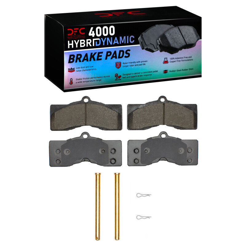 Picture of DFC 63-82 Chevrolet Camaro Front/Rear 4000 HybriDynamic Brake Pads and Hardware Kit