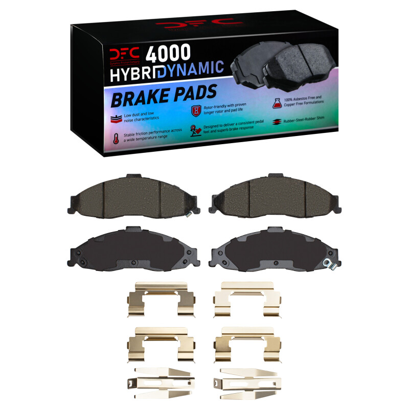 Picture of DFC 98-02 Chevrolet Camaro Front 4000 HybriDynamic Brake Pads and Hardware Kit