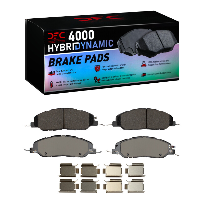 Picture of DFC 05-14 Ford Mustang Front 4000 HybriDynamic Brake Pads and Hardware Kit