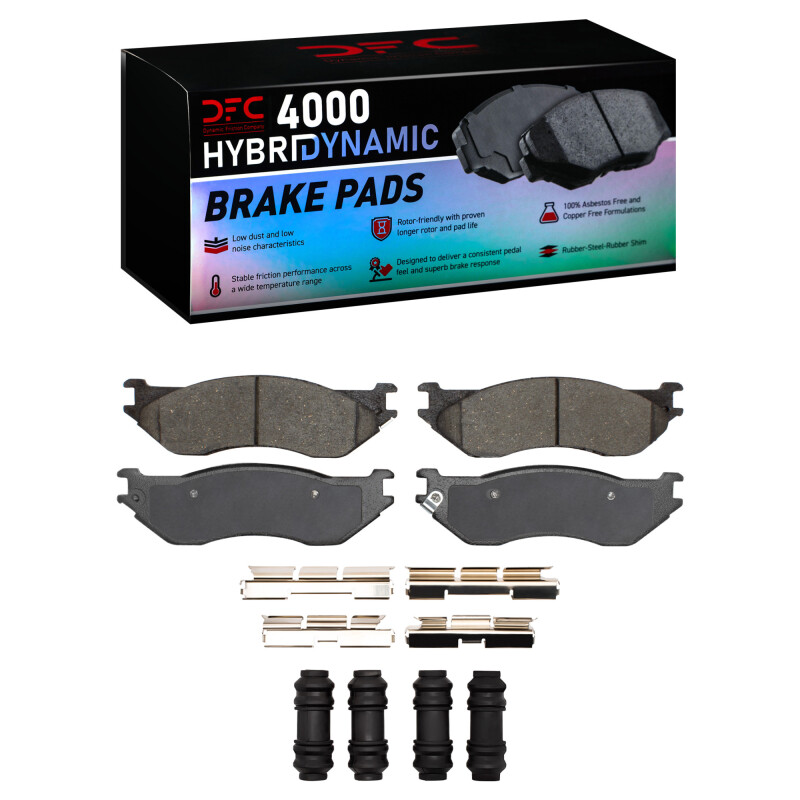 Picture of DFC 02-06 Dodge Ram 1500 Pickup Front 4000 HybriDynamic Brake Pads and Hardware Kit