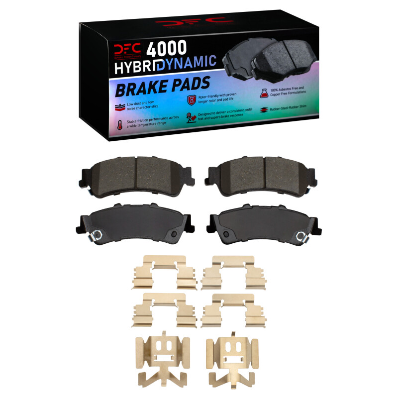Picture of DFC 99-11 Cadillac DTS Rear 4000 HybriDynamic Brake Pads and Hardware Kit