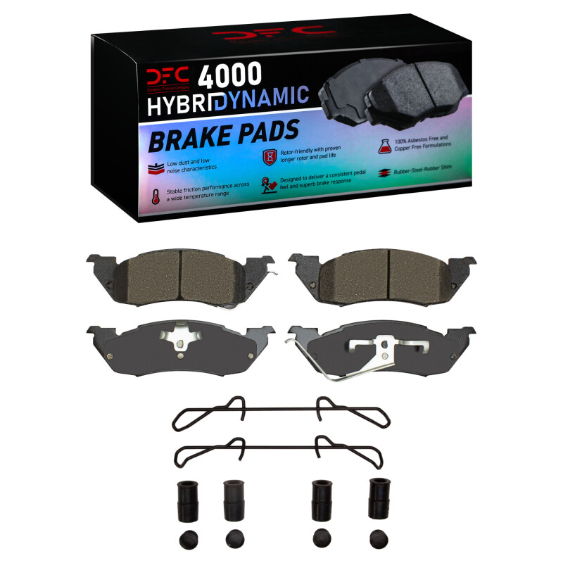 Picture of DFC 91-98 Dodge Dakota RWD Front 4000 HybriDynamic Brake Pads and Hardware Kit