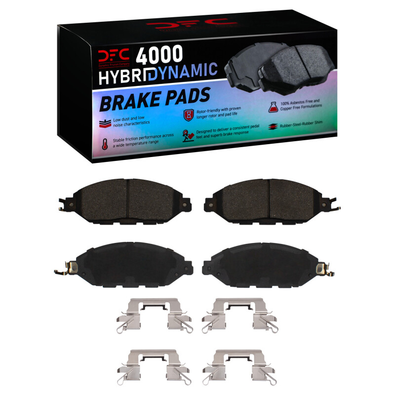 Picture of DFC 13-24 Infiniti QX60 Front 4000 HybriDynamic Brake Pads and Hardware Kit