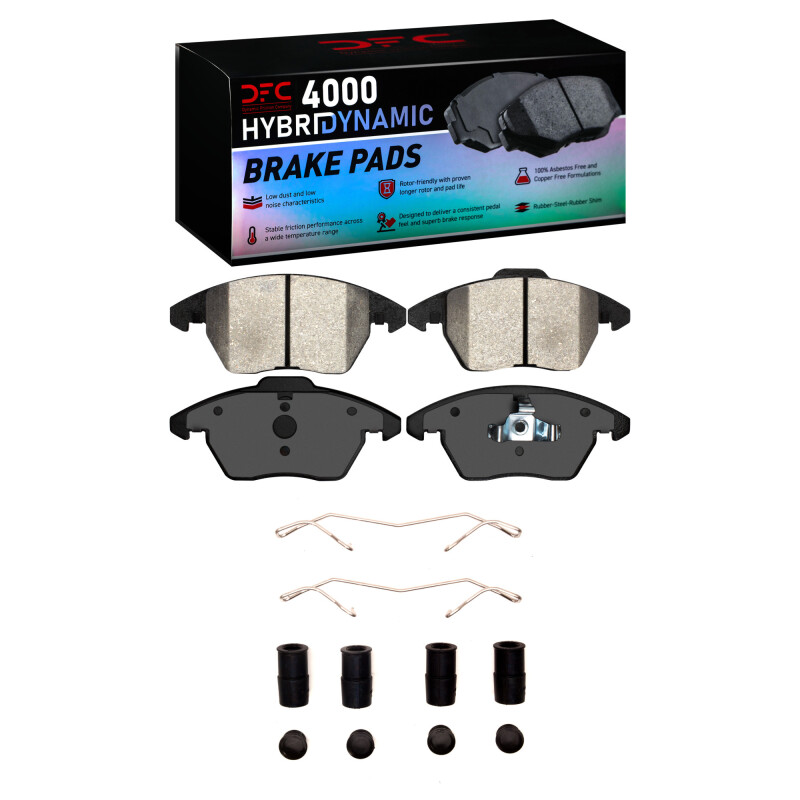 Picture of DFC 05-19 Volkswagen Bora (Mexico)/Beetle/Jetta Sedan Front 4000 HybriDynamic Pads & Hardware Kit