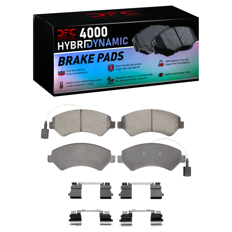 Picture of DFC 14-25 Ram ProMaster EV Front 4000 HybriDynamic Brake Pads and Hardware Kit