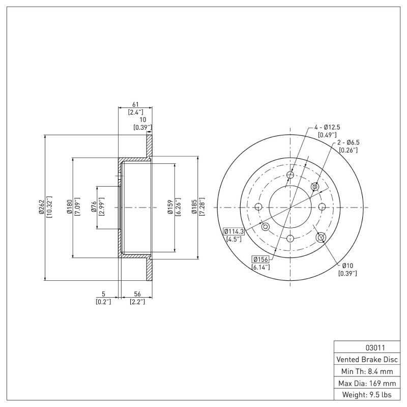Picture of DFC 99-06 Hyundai Sonata Rear Brake Rotor