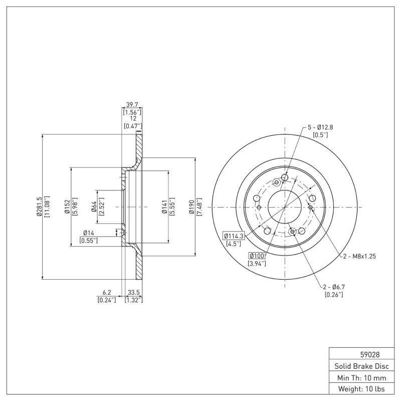 Picture of DFC 00-09 Honda S2000 Rear Brake Rotor