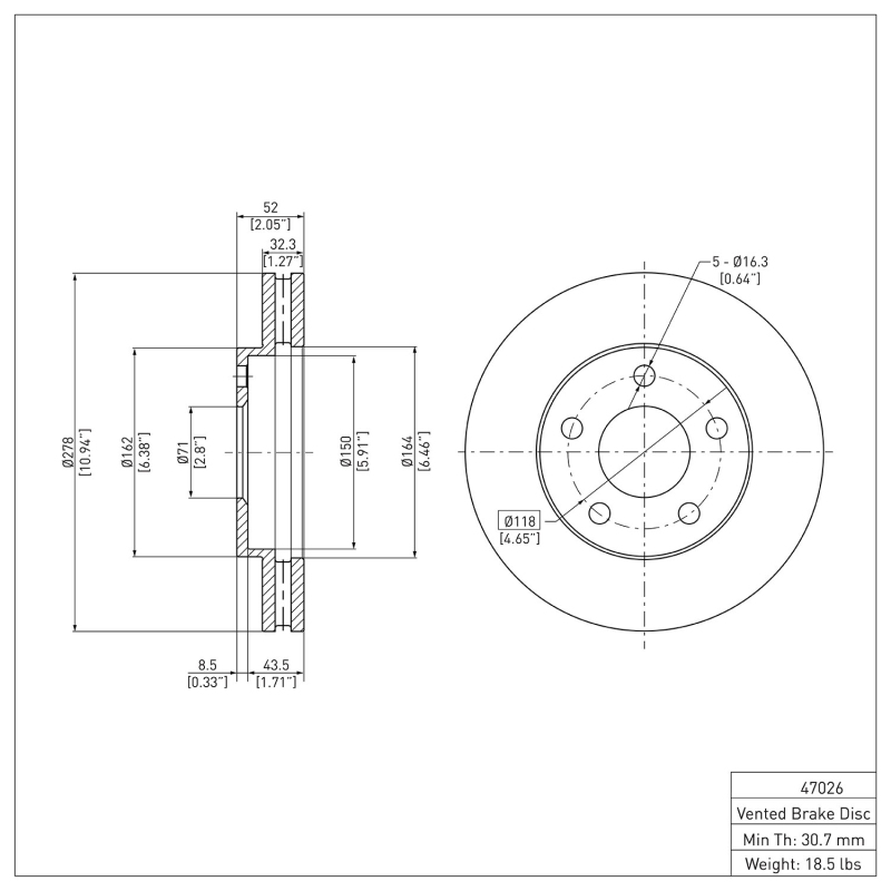 Picture of DFC 90-97 Buick Park Avenue Front Brake Rotor