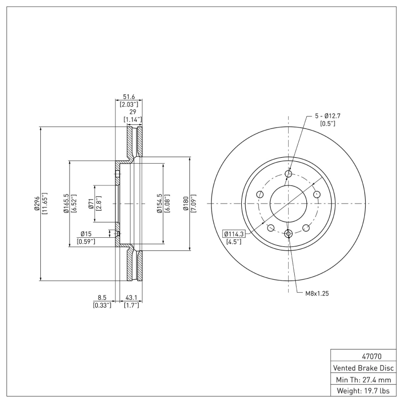 Picture of DFC 07-15 Chevrolet Captiva Sport Front Brake Rotor