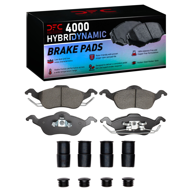 Picture of DFC 00-04 Ford Focus Front 4000 HybriDynamic Brake Pads and Hardware Kit