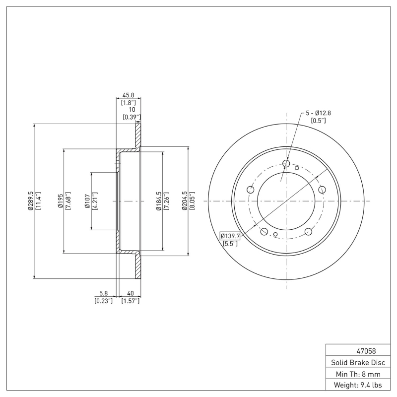 Picture of DFC 83-98 Chevrolet/Geo Tracker Front Brake Rotor