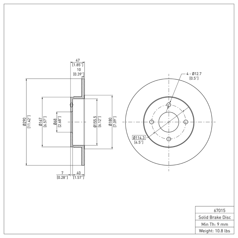 Picture of DFC 84-85 Nissan 300ZX Rear Brake Rotor