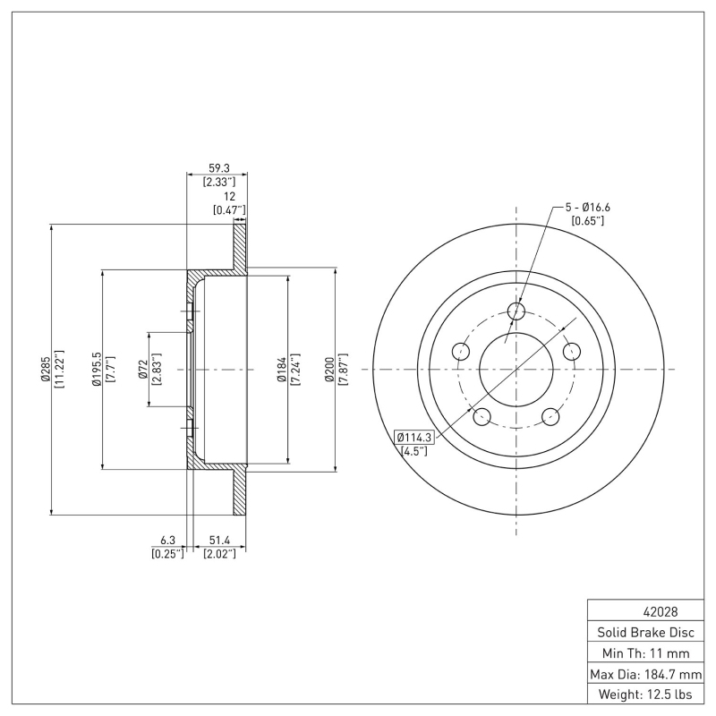 Picture of DFC 03-07 Jeep Liberty Rear Brake Rotor