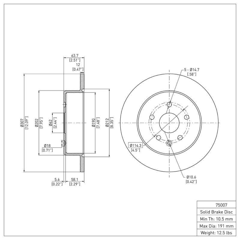 Picture of DFC 98-10 Lexus GS430 Rear Brake Rotor