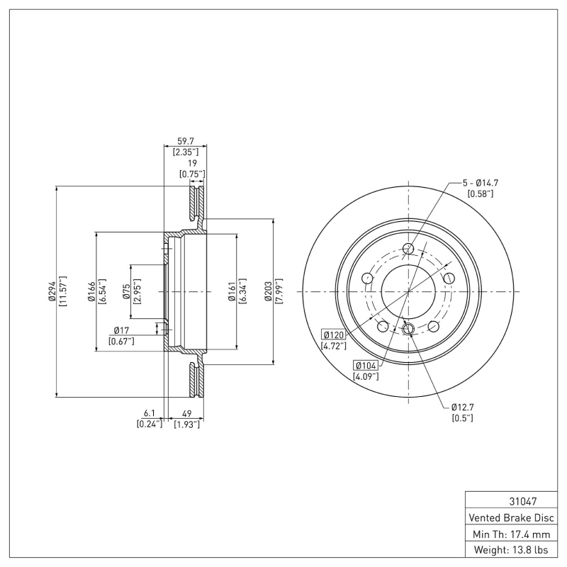 Picture of DFC 99-06 BMW 323i Rear Brake Rotor