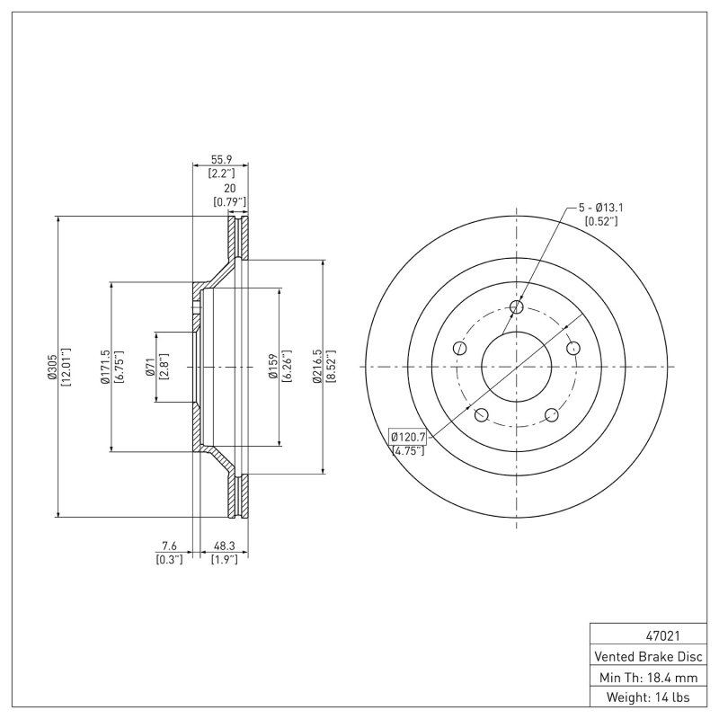 Picture of DFC 88-94 Chevrolet Corvette Front Brake Rotor