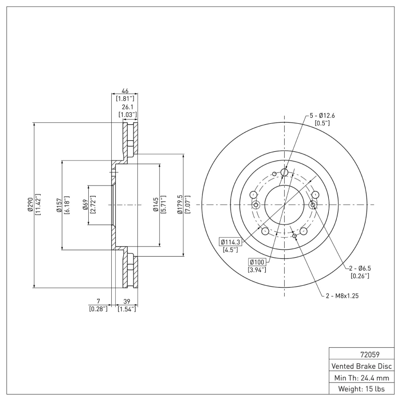 Picture of DFC 04-11 Mitsubishi Grandis (Mexico) Front Brake Rotor