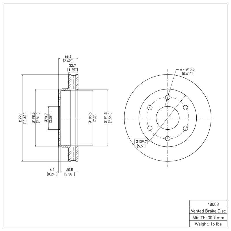 Picture of DFC 88-00 Cadillac Escalade Front Brake Rotor