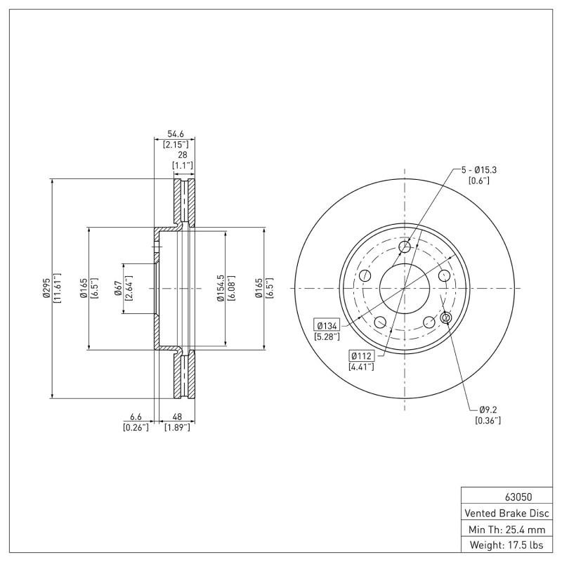 Picture of DFC 03-09 Mercedes-Benz E320 Front Brake Rotor