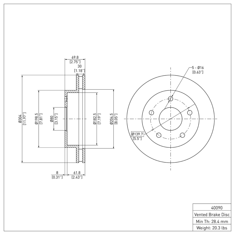 Picture of DFC 00-02 Dodge Ram 1500 Pickup Front Brake Rotor