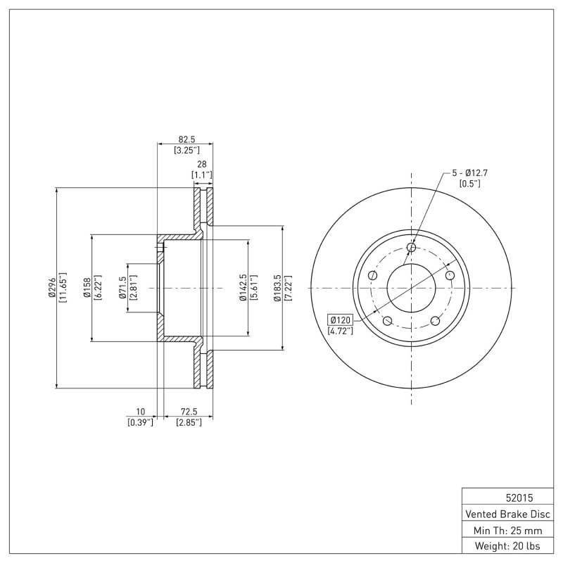 Picture of DFC 04-04 Pontiac GTO Front Brake Rotor