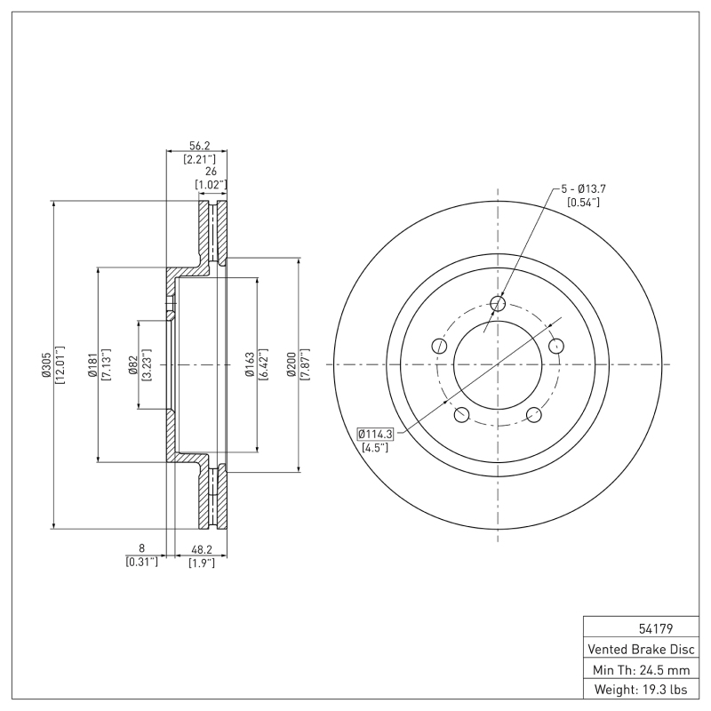 Picture of DFC 02-05 Ford Explorer Front Brake Rotor