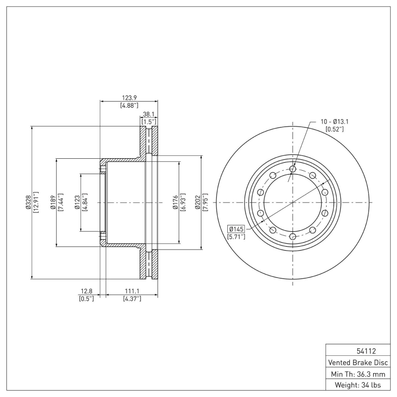 Picture of DFC 88-98 Ford F-59 Commercial Stripped Chassis Front/Rear Brake Rotor