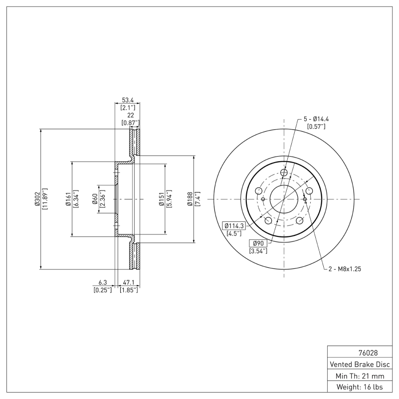 Picture of DFC 86-92 Toyota Supra Front Brake Rotor