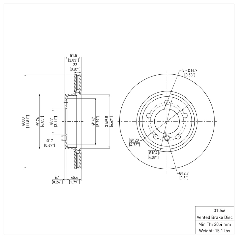 Picture of DFC 99-08 BMW 325I (USA/Canada) Front GeoSPEC Coated Rotor