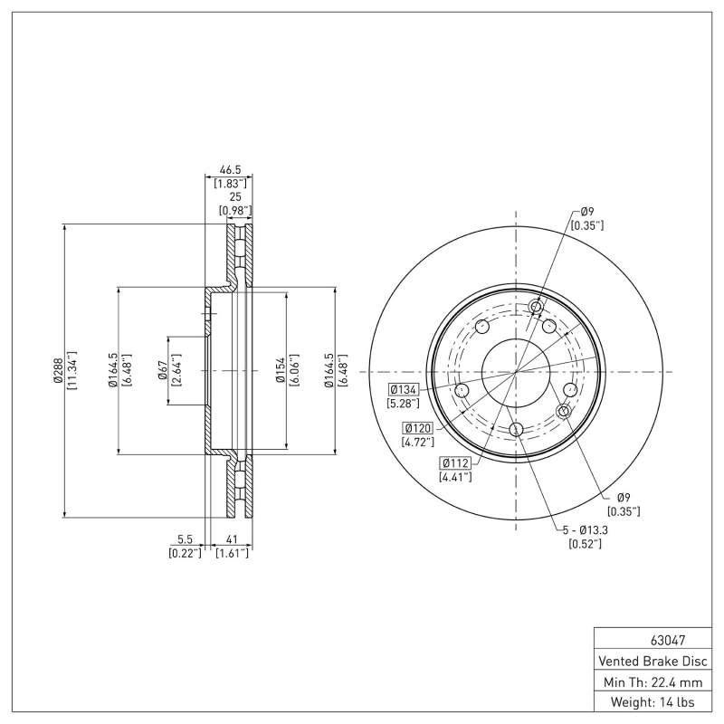 Picture of DFC 96-15 Mercedes-Benz SLK230 Front GeoSPEC Coated Rotor